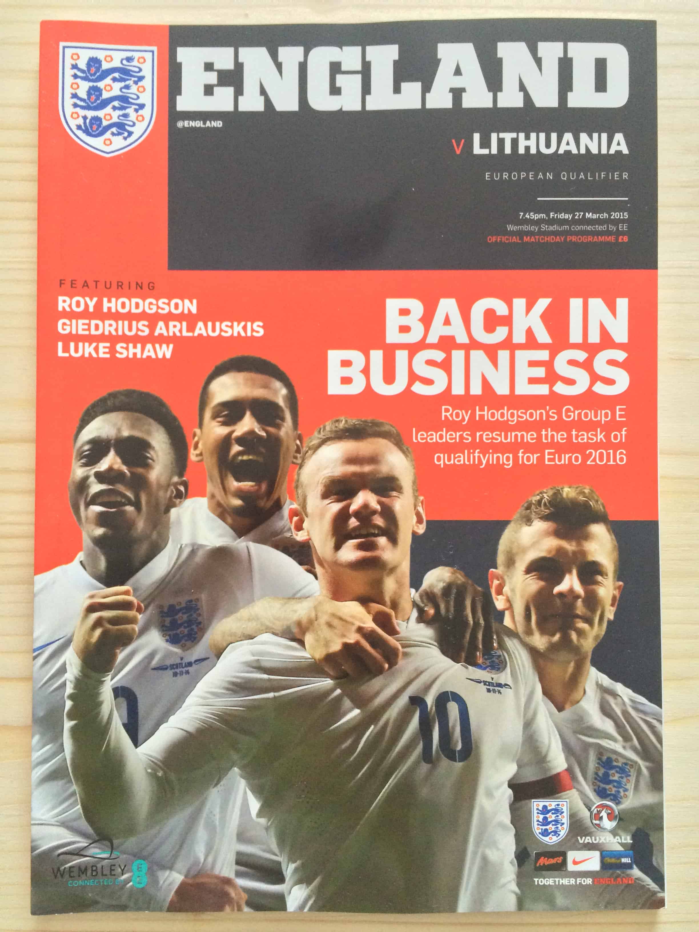 England v Lithuania